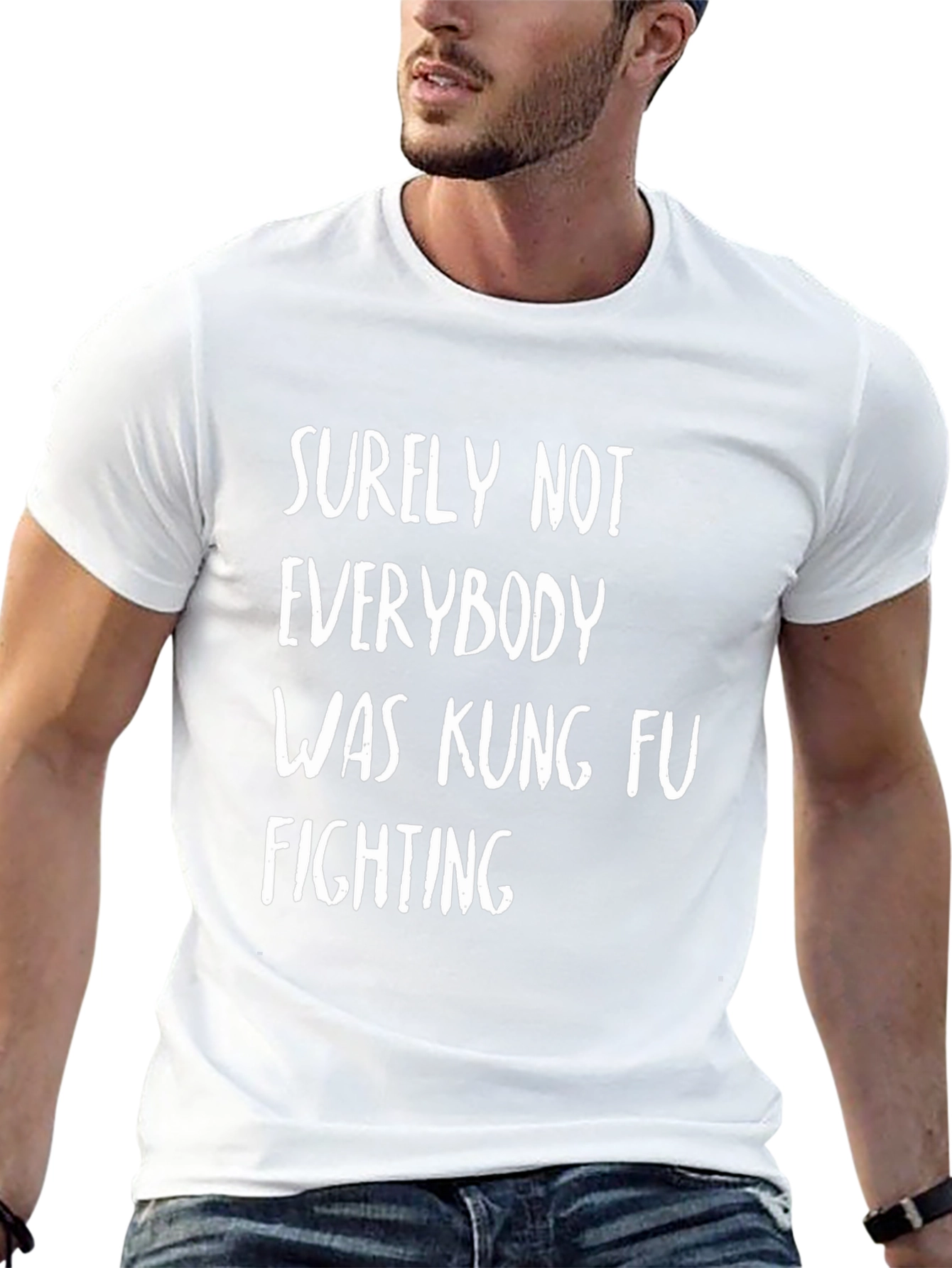 Surely Not Everybody Kung Fu Fighting Black T-Shirt