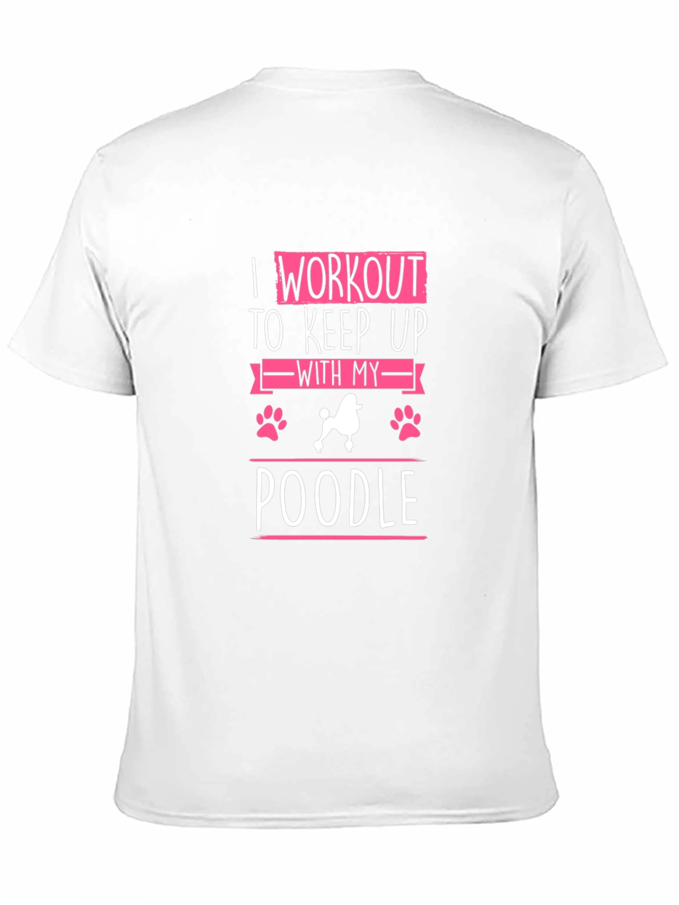 Workout Poodle Graphic Tee - Keep Up