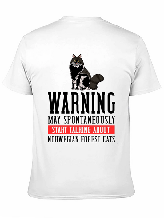 Warning Norwegian Forest Cats T-Shirt