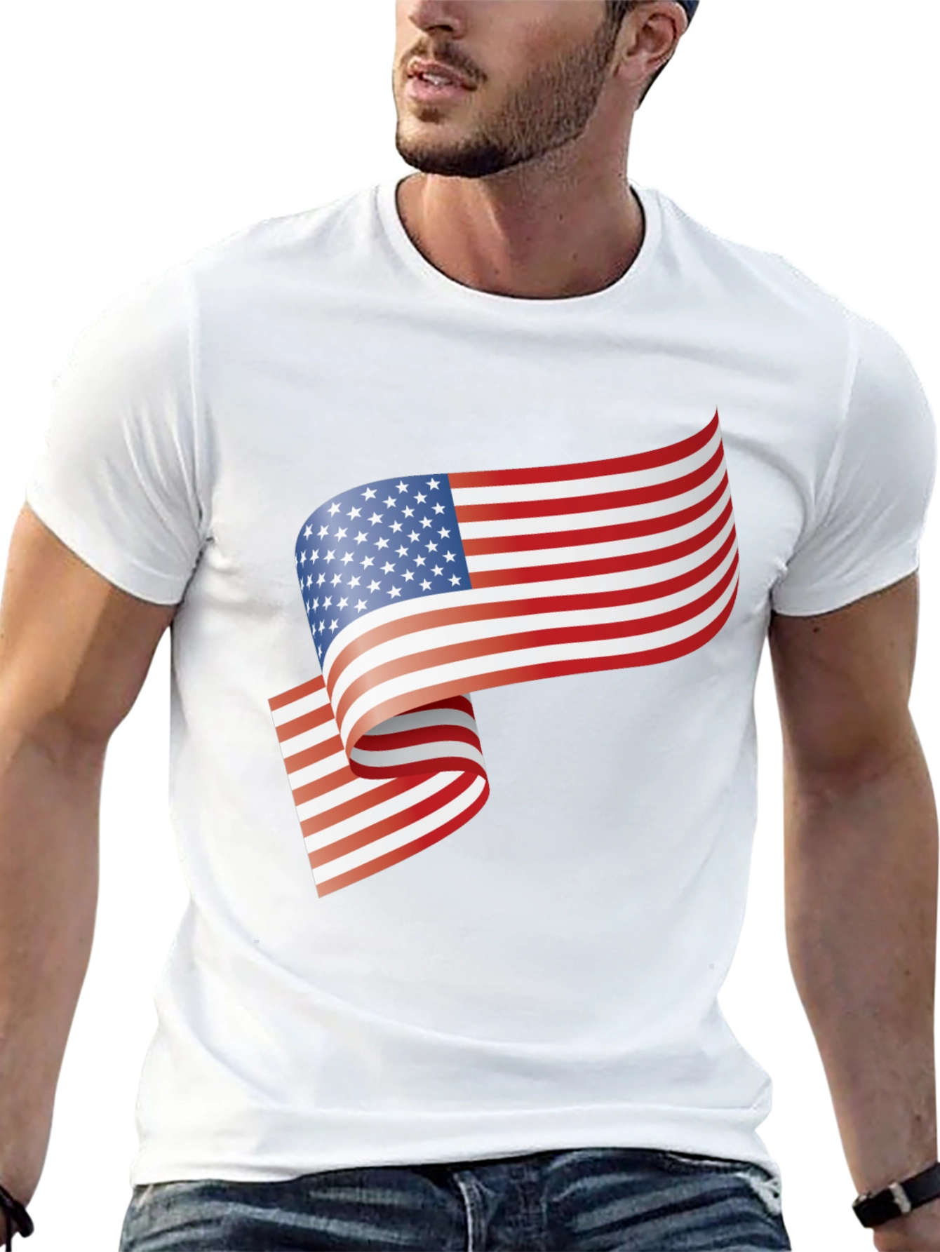 USA Flag Graphic T-Shirt