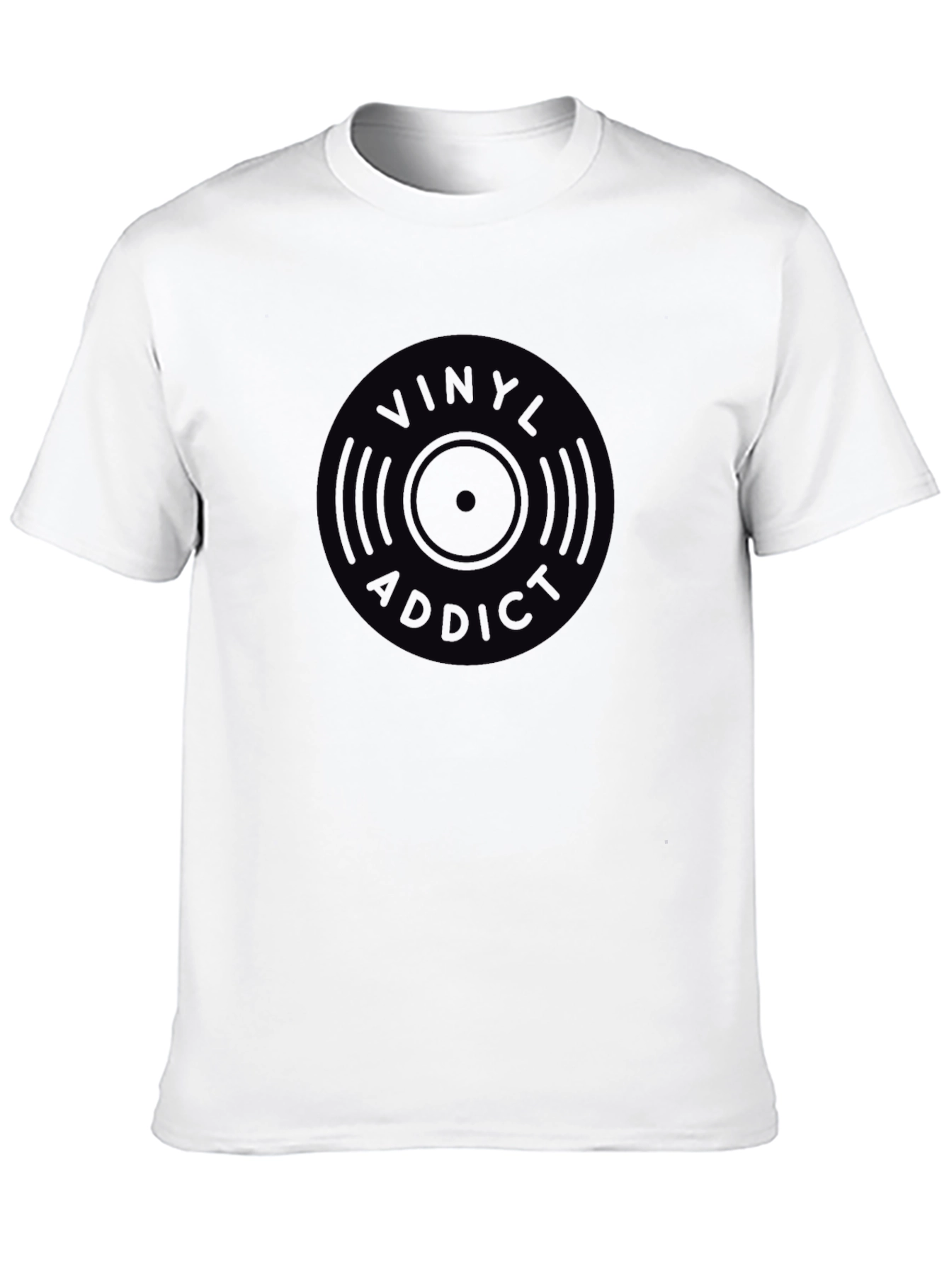 Vinyl Addict Black Graphic Tee