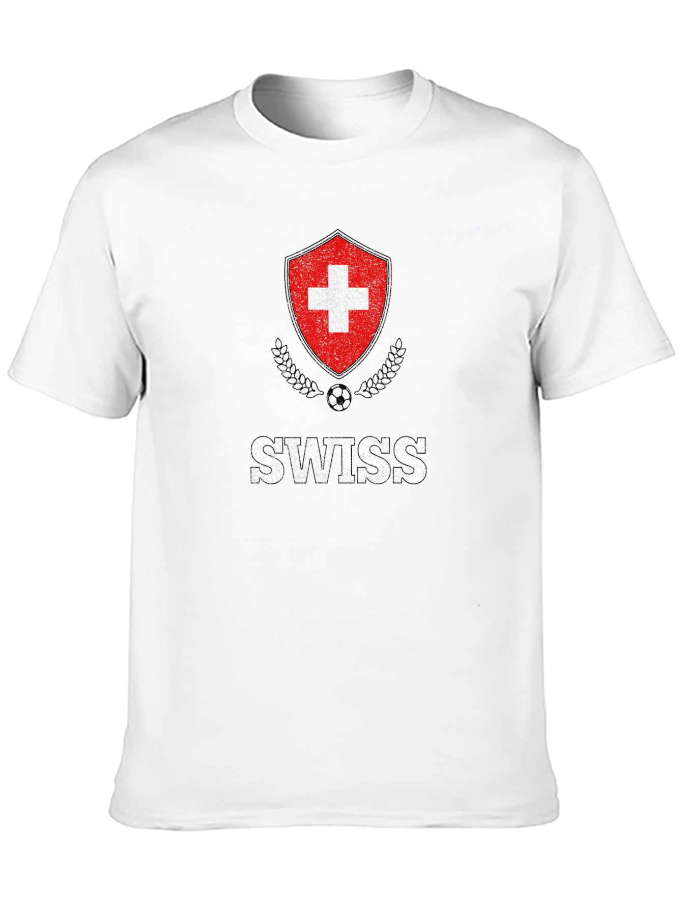Swiss Soccer Pride T-Shirt - Black Cotton Tee