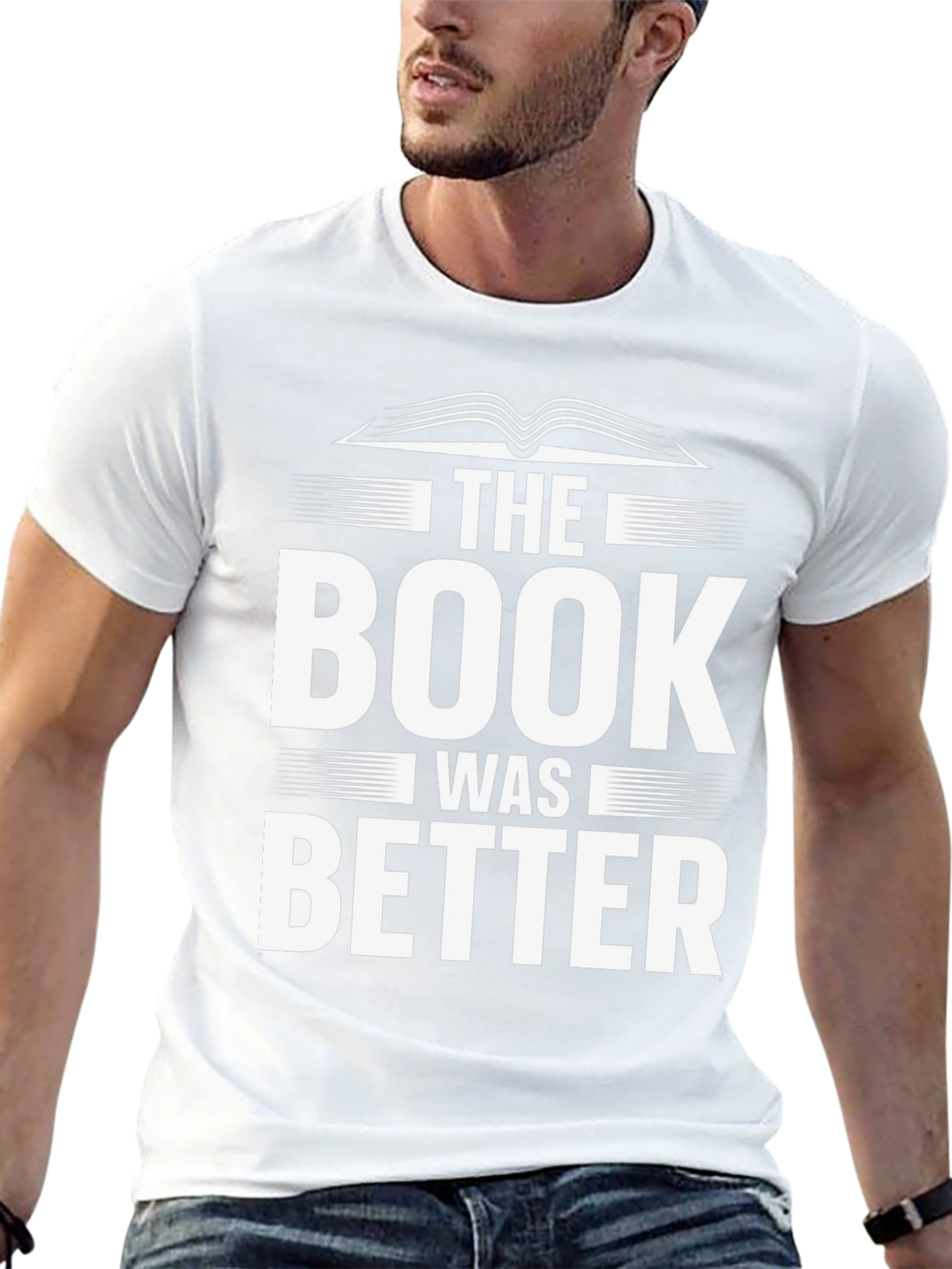 The Book Was Better T-Shirt - Black Cotton Blend