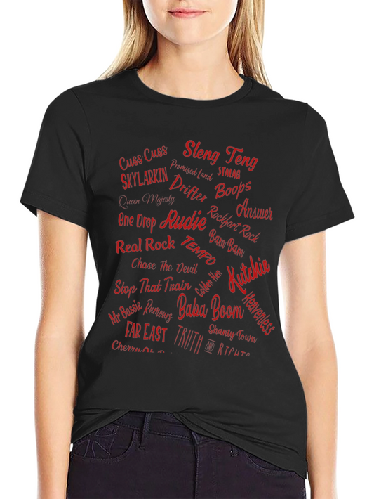 Vintage Reggae Music Names T-Shirt