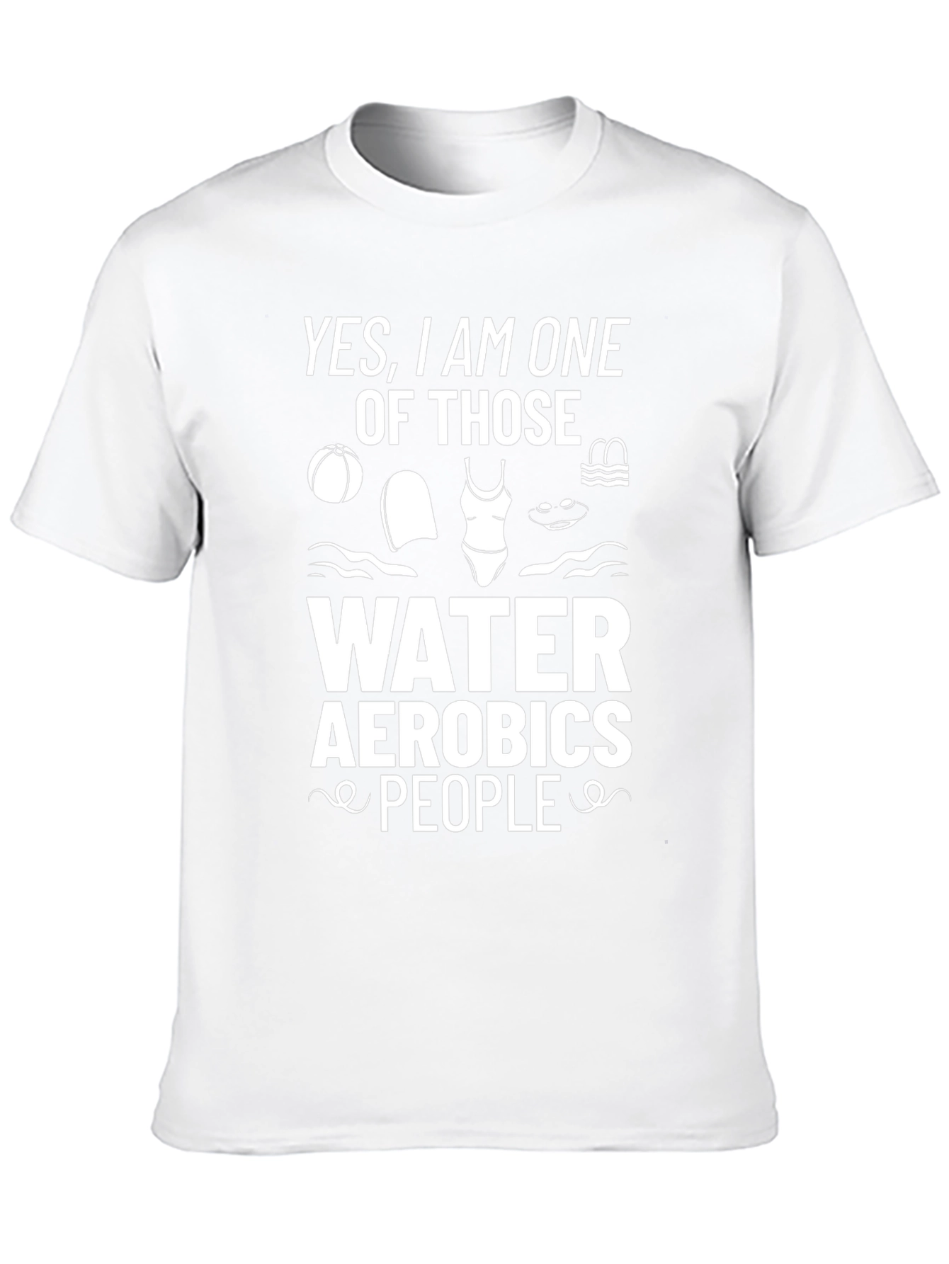 Water Aerobics People Graphic Tee