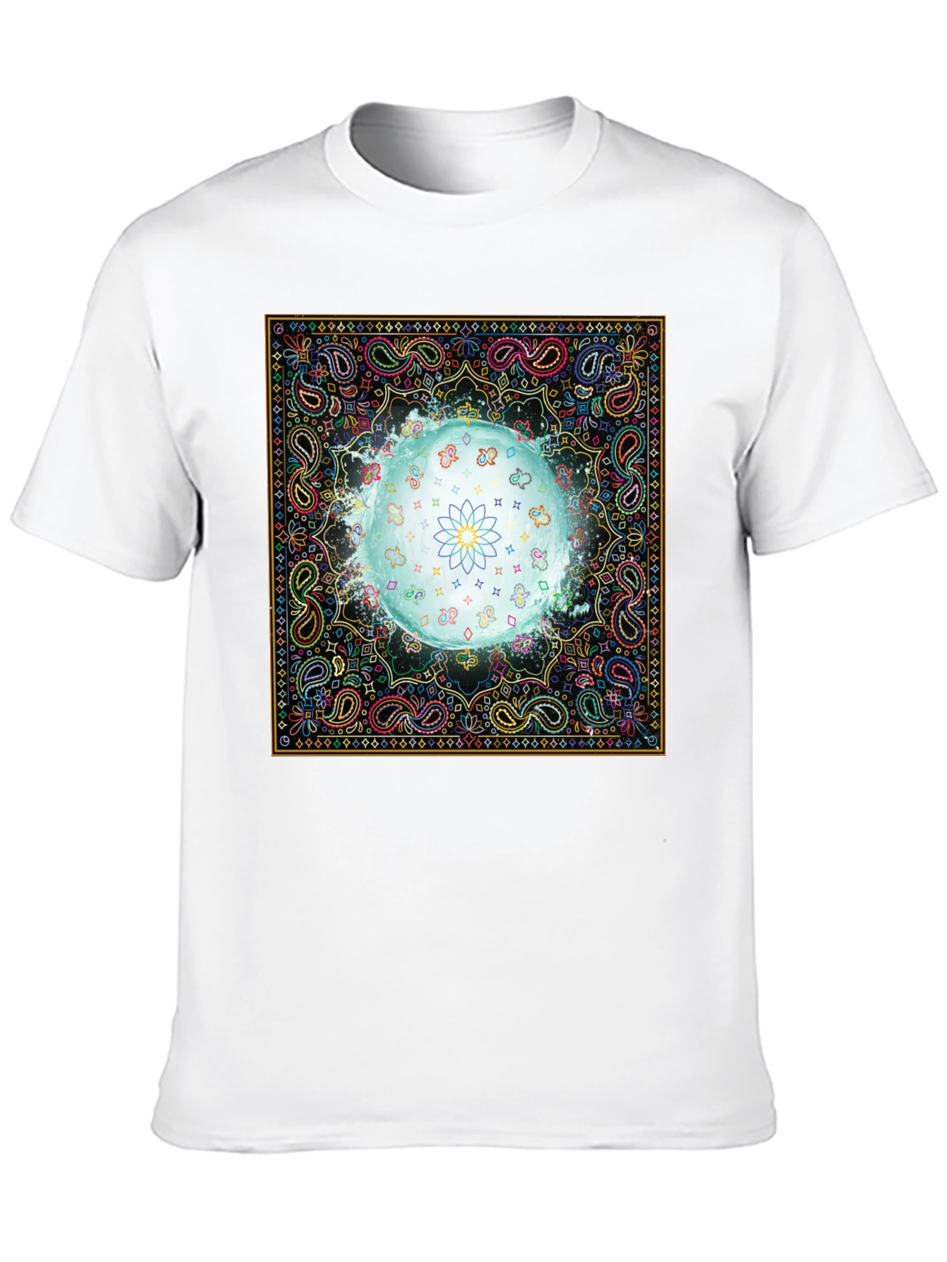 Vibrant Bandana Lotus T-Shirt