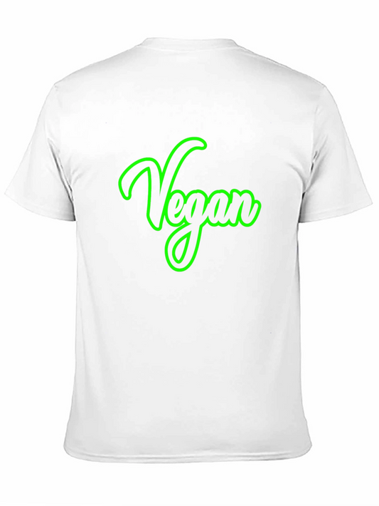 Vegan Script Graphic Tee - Unisex Black T-Shirt