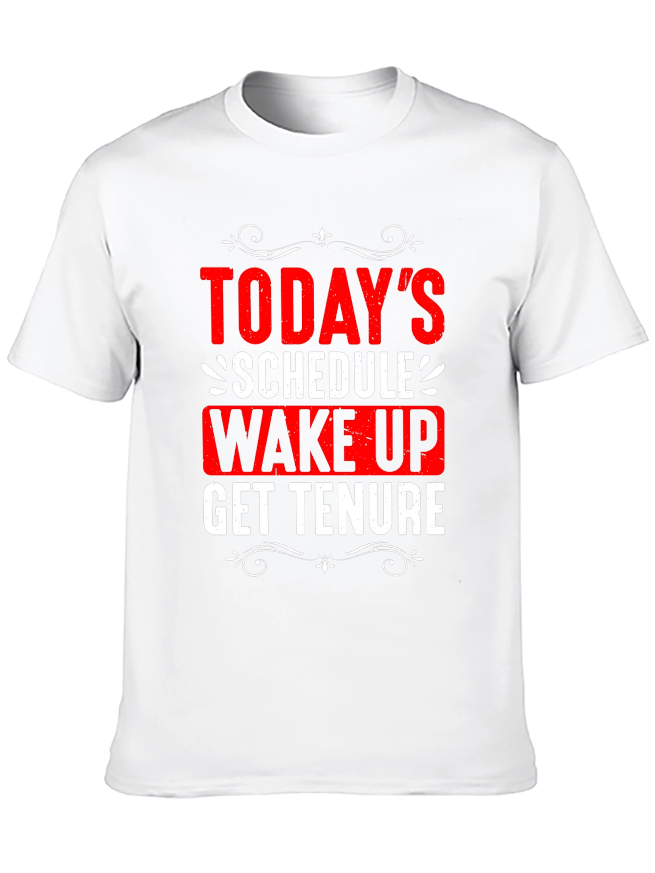 Todays Schedule T-Shirt - Wake Up Get Tenure