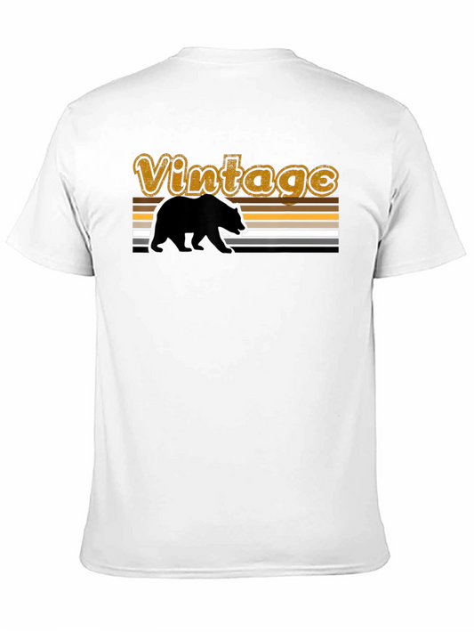 Vintage Bear Graphic Tee - Retro Style