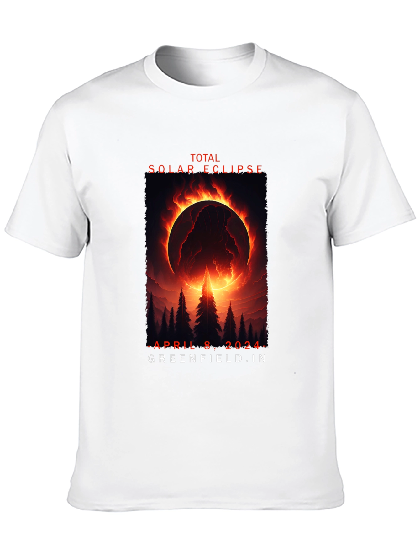 Total Solar Eclipse April 8 2024 Black T-Shirt