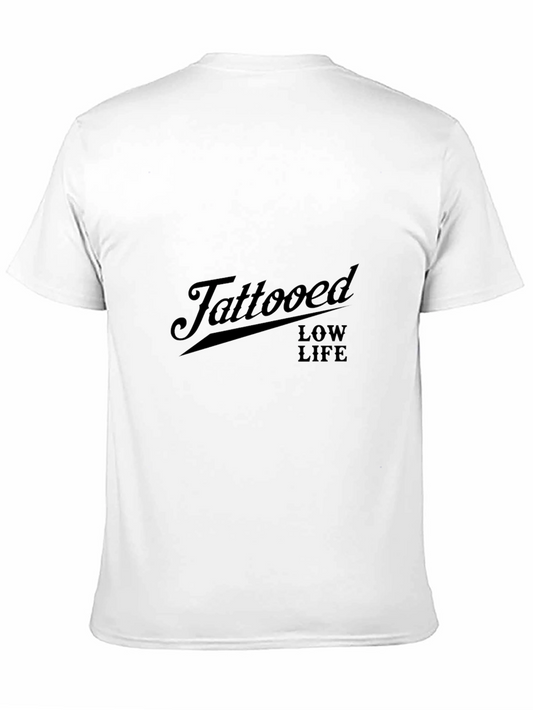 Tattooed Low Life Black Graphic Tee