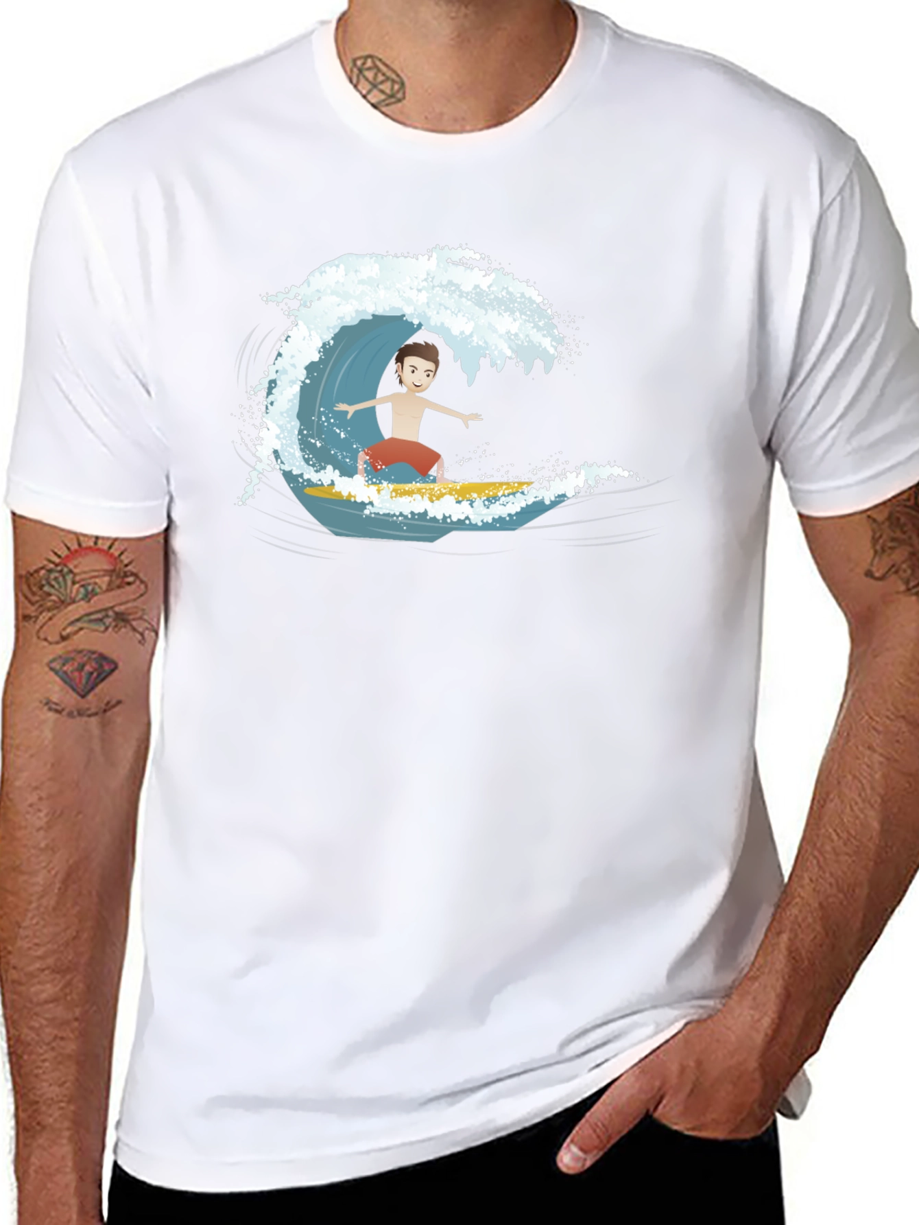 Surfer Dude Graphic T-Shirt