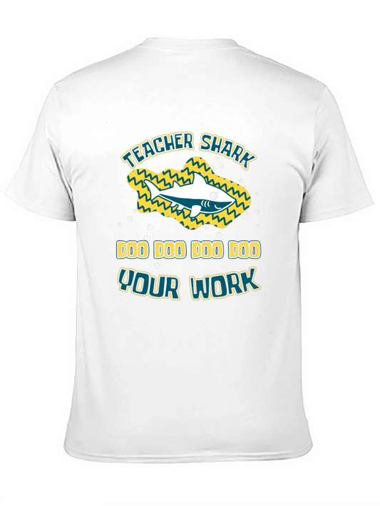 Teacher Shark Doo Doo T-Shirt - Funny School Tee