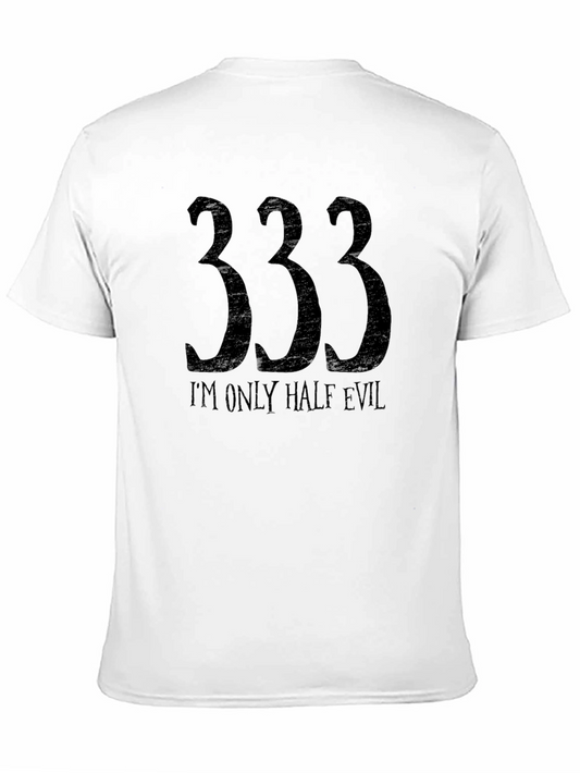 333 Half Evil T-Shirt - Black