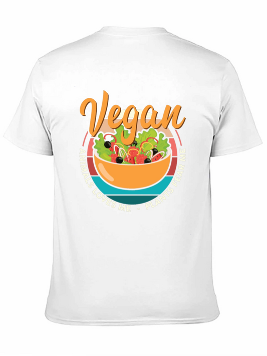 Vegan Salad Graphic Tee - Animals Love Me Plants Fear Me