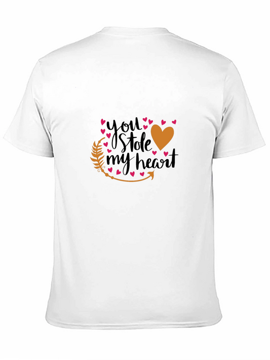 You Stole My Heart Graphic Tee - Black