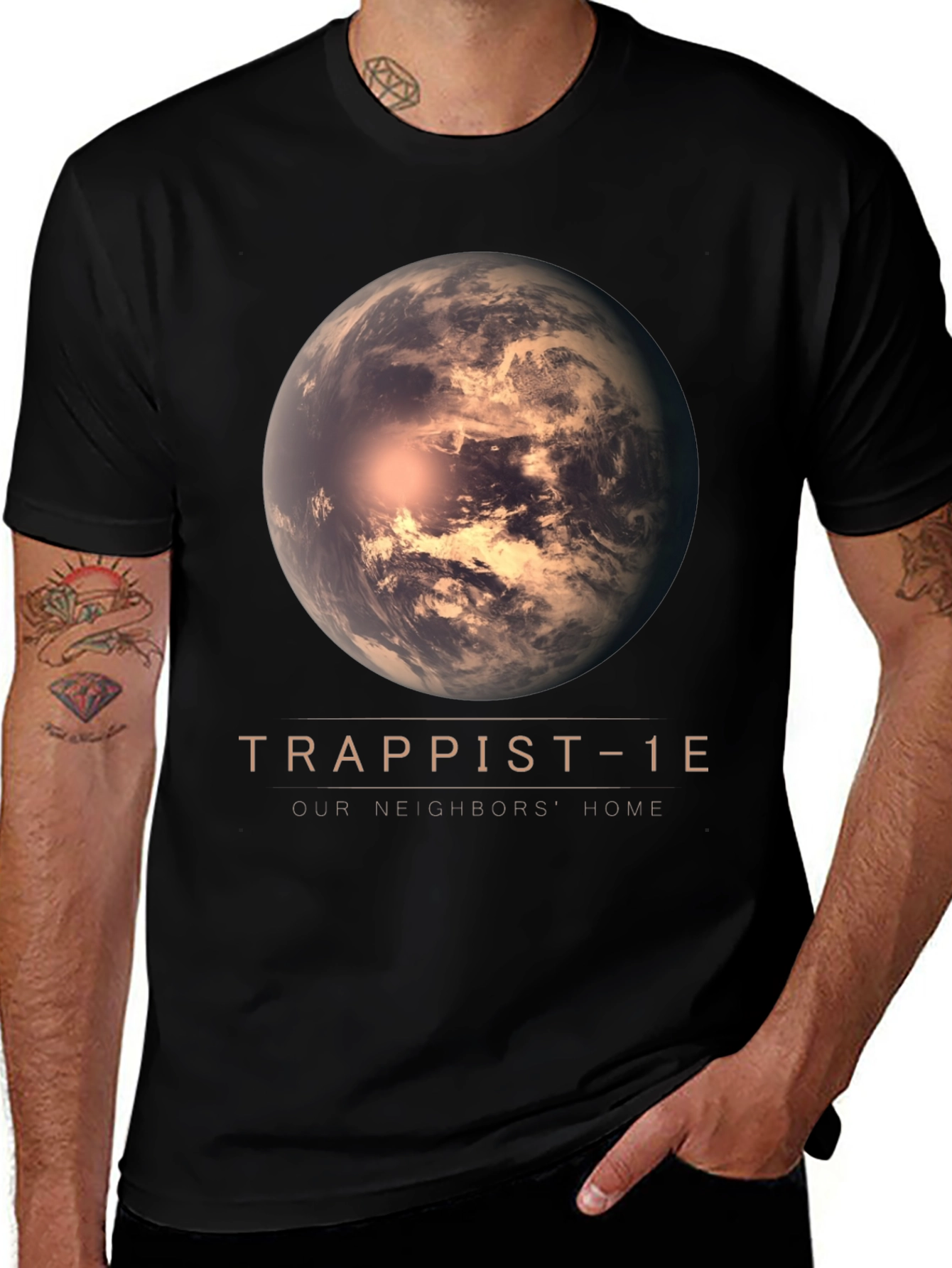 Trappist-1E T-Shirt - Our Neighbors Home Planet Tee