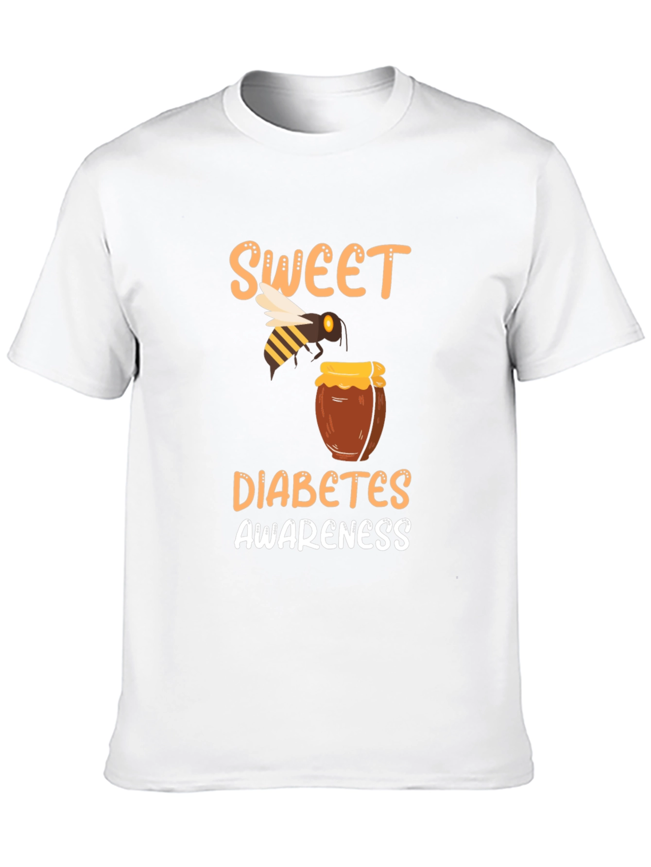 Sweet Diabetes Awareness Graphic T-Shirt
