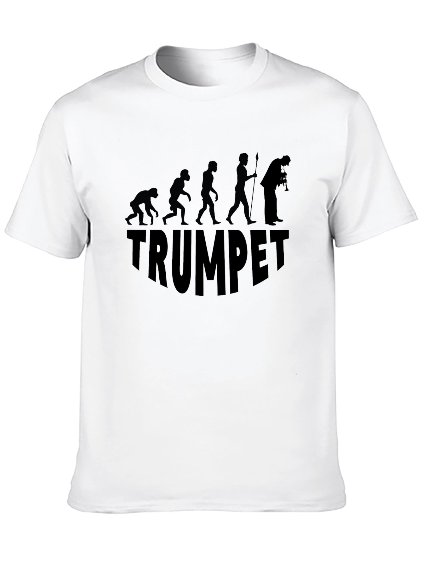 Trumpet Evolution Graphic T-Shirt - Black