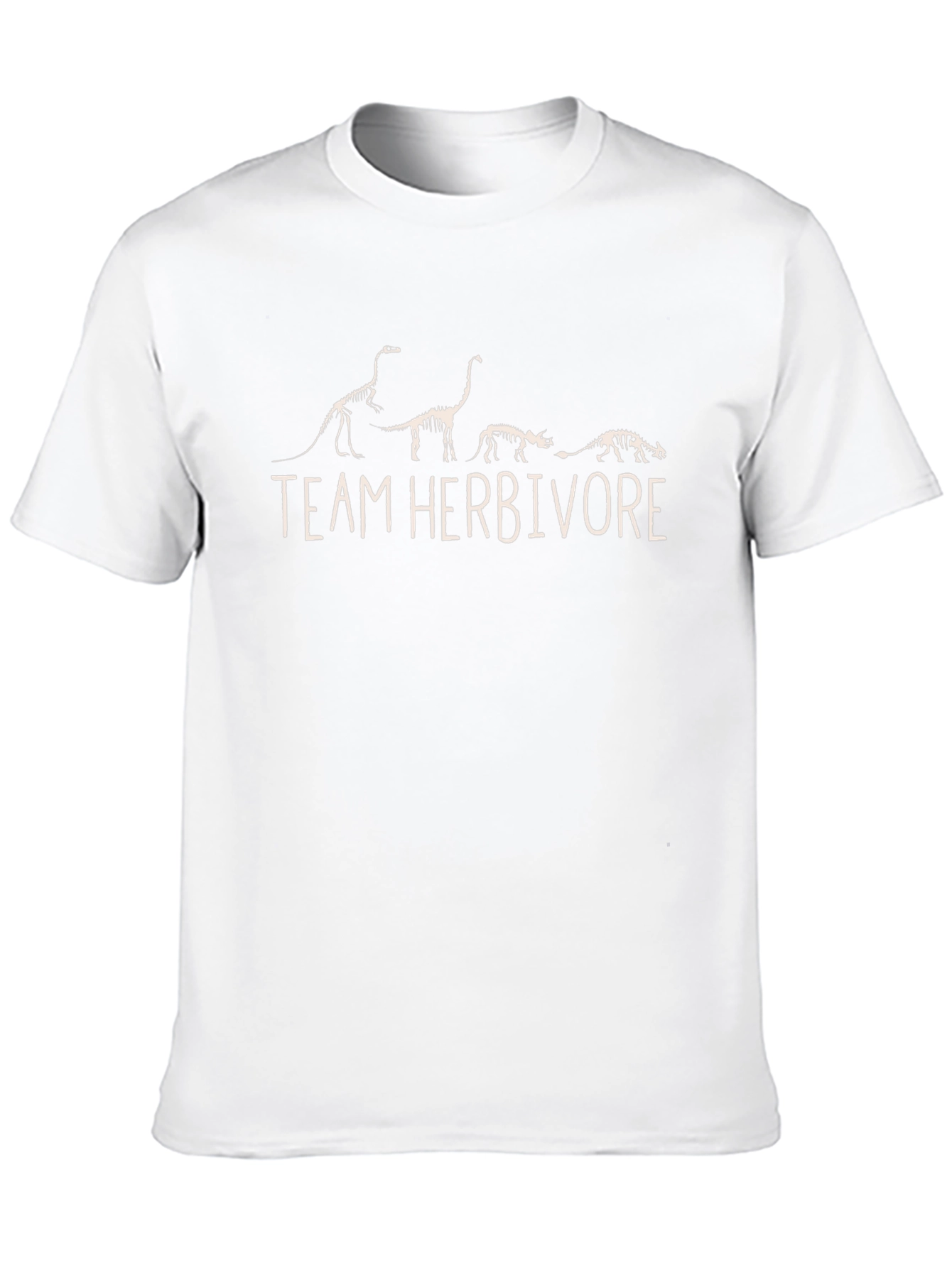 Team Herbivore Dinosaur Skeleton Graphic T-Shirt