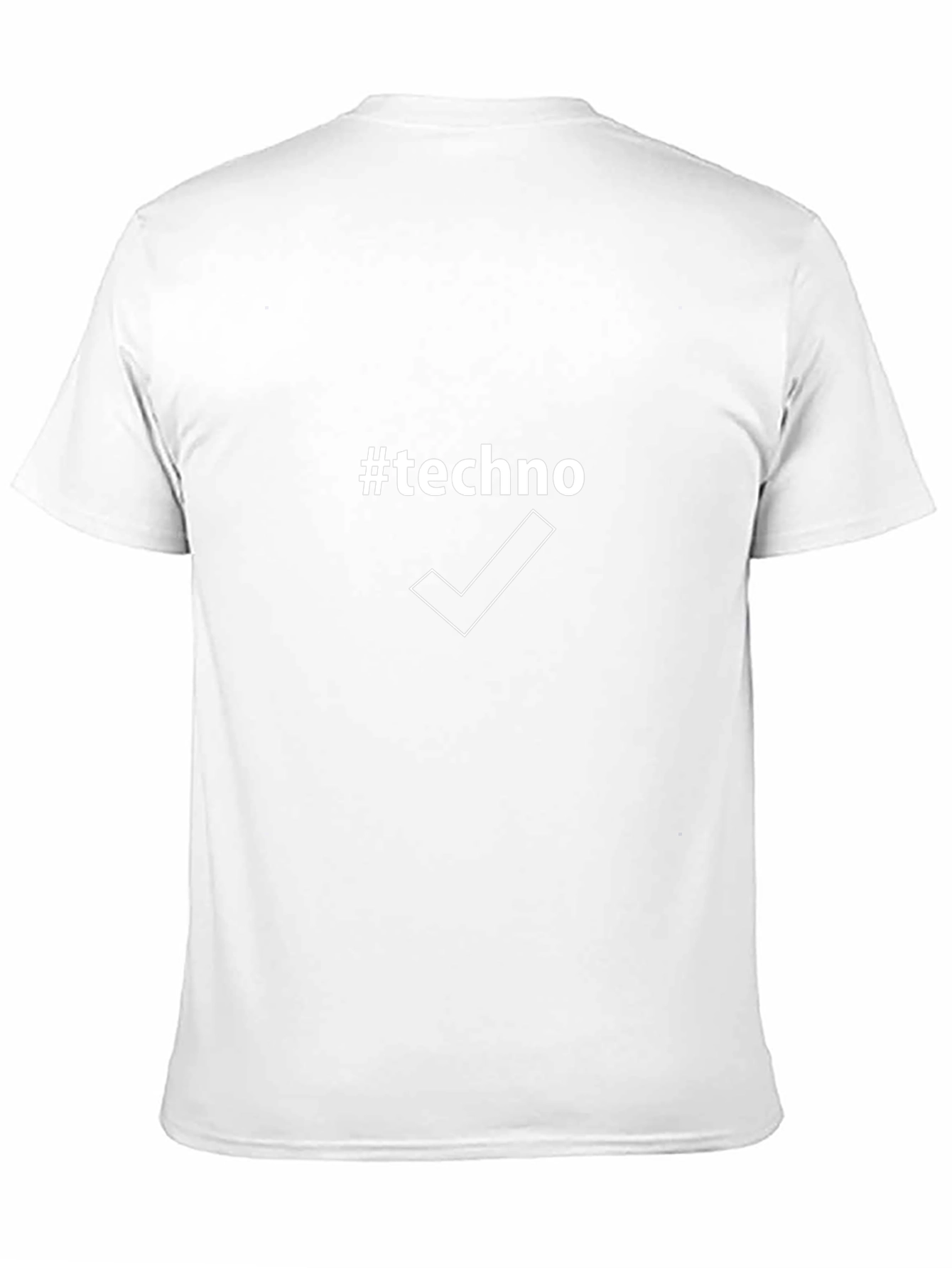 #Techno Graphic Tee - Black Crew Neck T-Shirt
