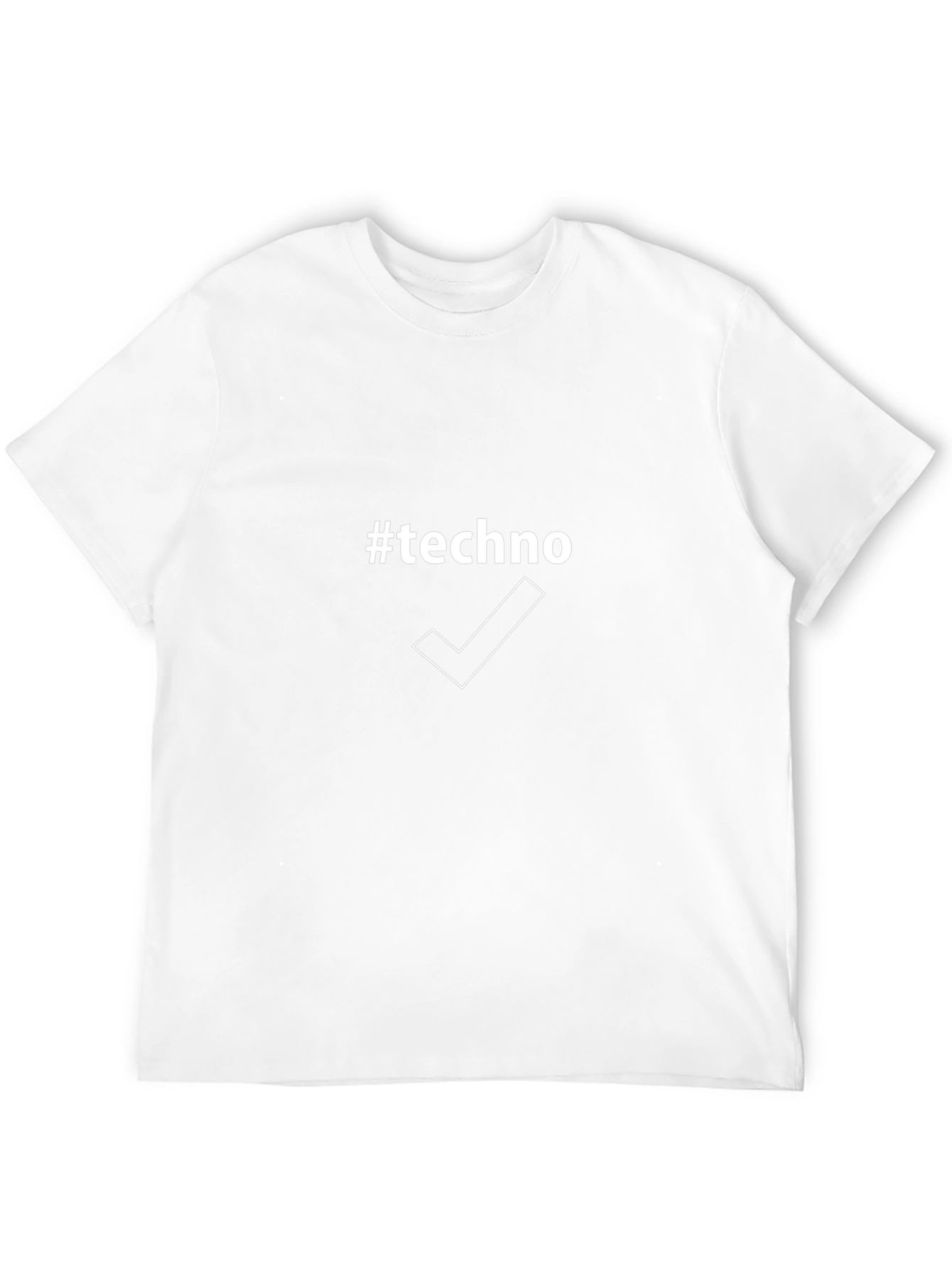 #Techno Graphic Tee - Black Crew Neck T-Shirt