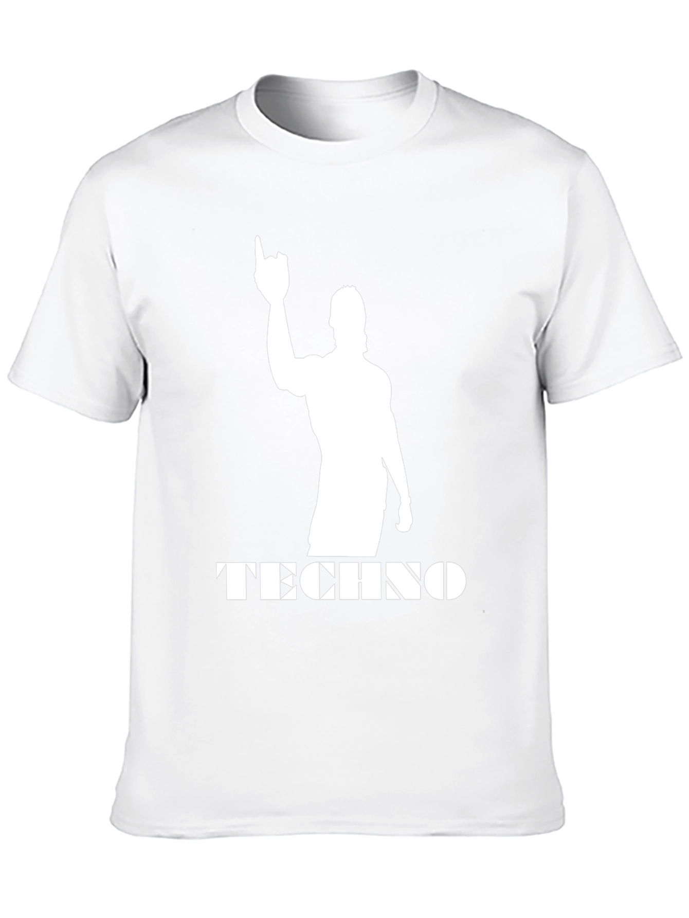 Techno Silhouette Black T-Shirt - Music Fan Apparel
