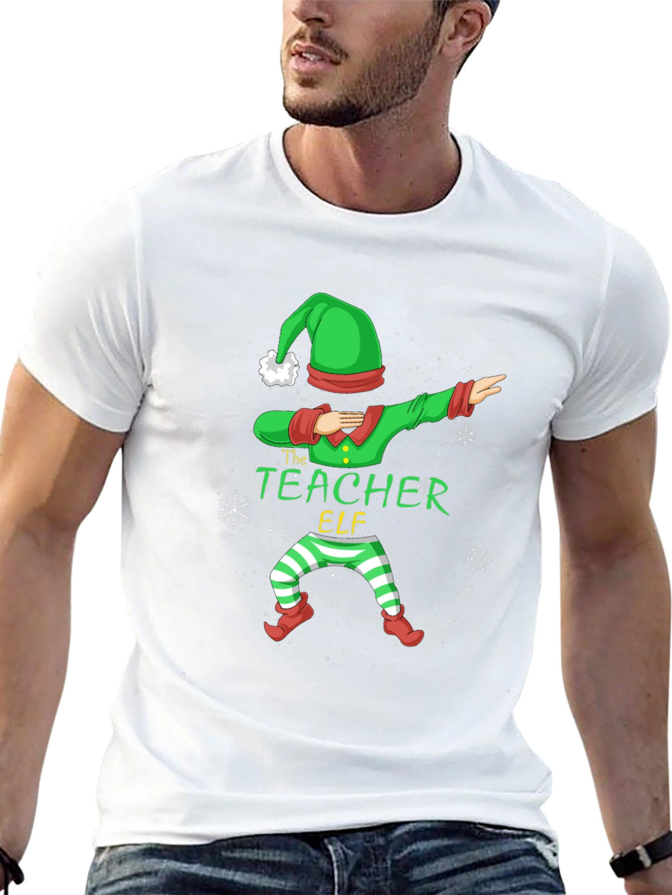 The Teacher Elf Dabbing T-Shirt