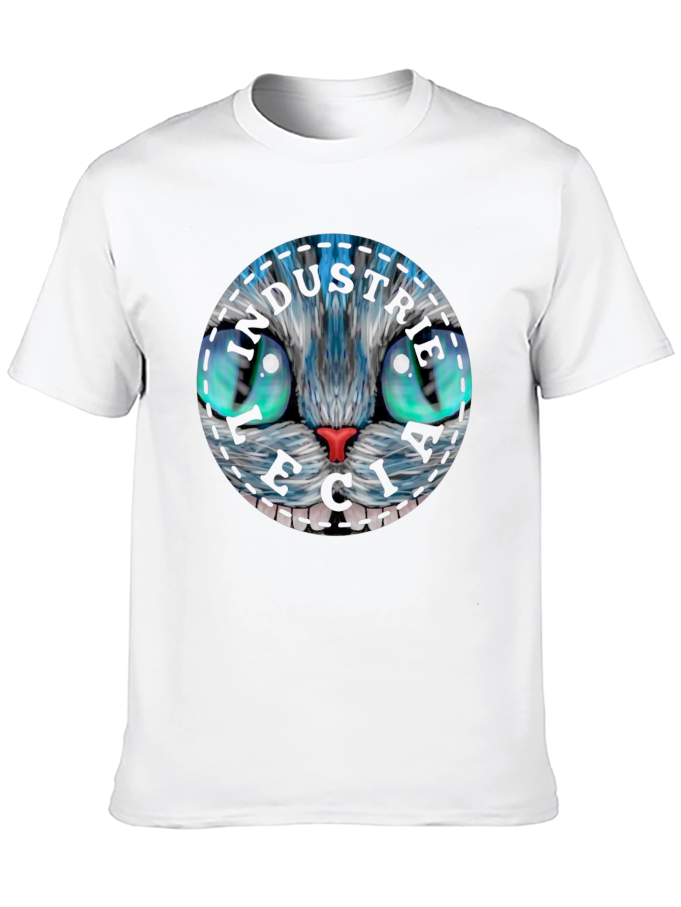 Whimsical Cat Face T-Shirt