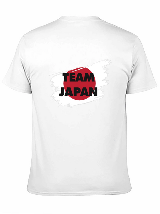 Team Japan Graphic Tee - Black Cotton T-Shirt