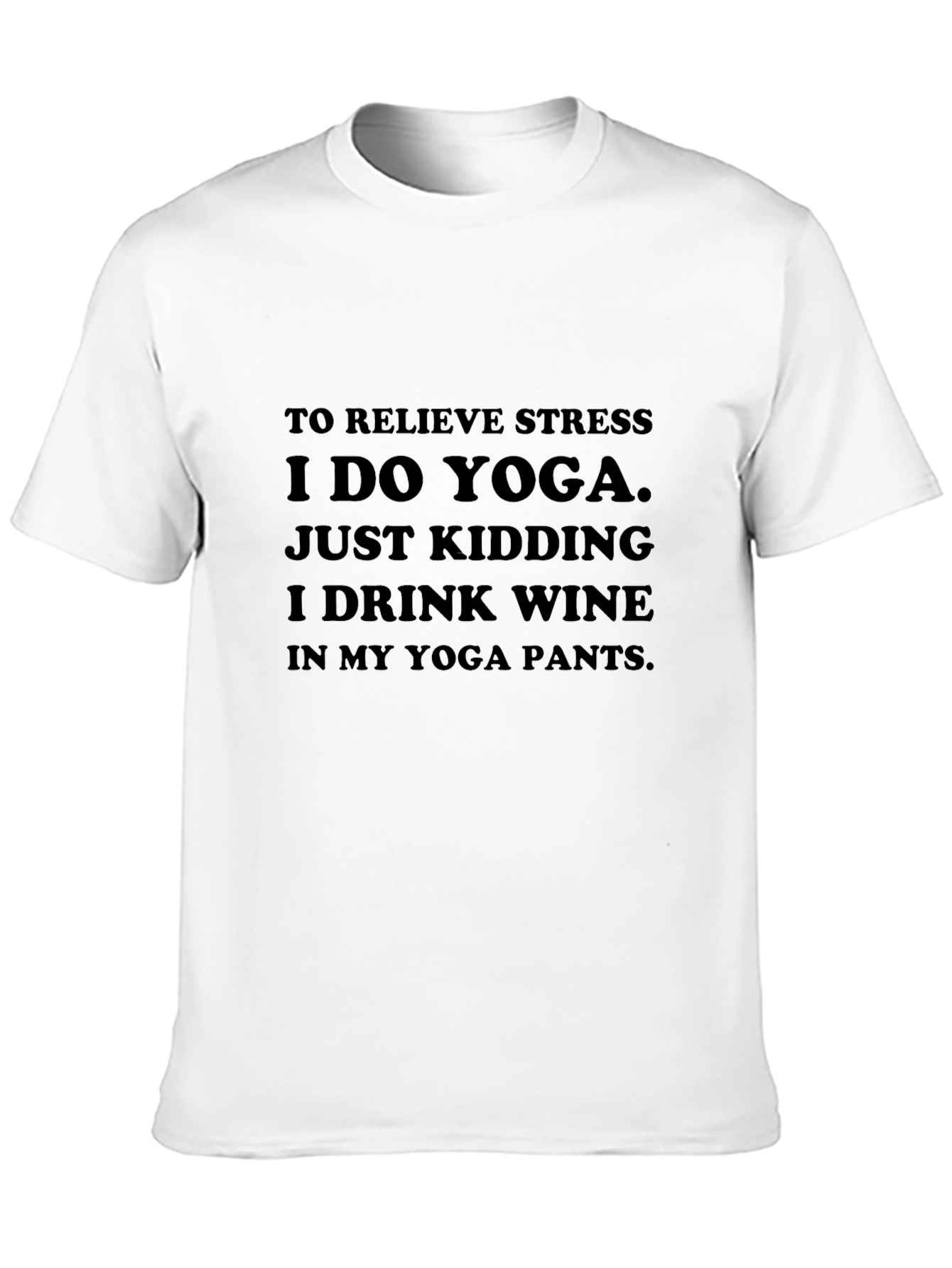 Yoga & Wine T-Shirt: Relieve Stress in Comfort