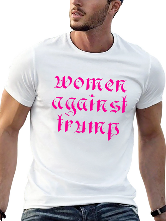 Women Against Trump Black Graphic T-Shirt