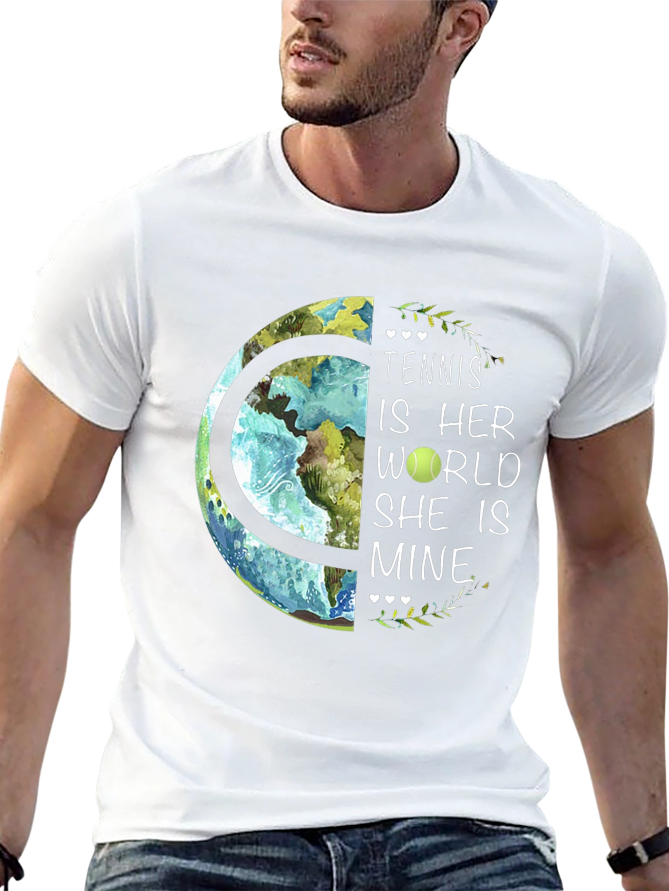 Tennis is Her World Graphic T-Shirt
