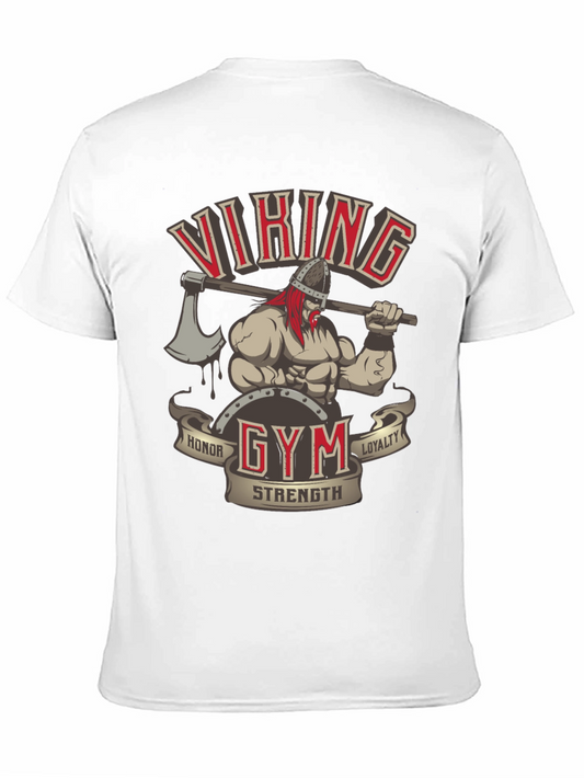 Viking Gym Black T-Shirt - Honor Loyalty Strength Design