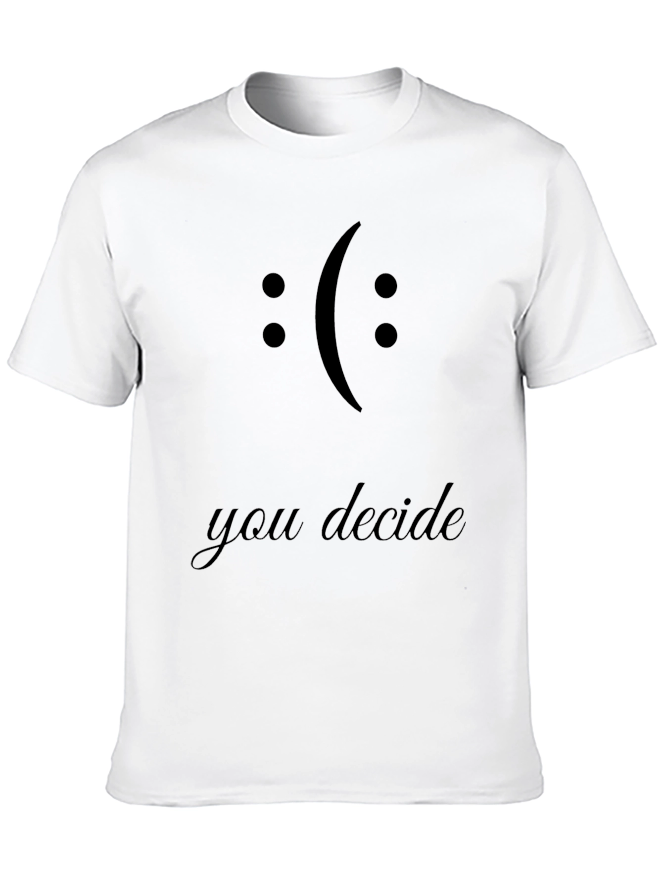 You Decide Graphic Tee - Black Crewneck