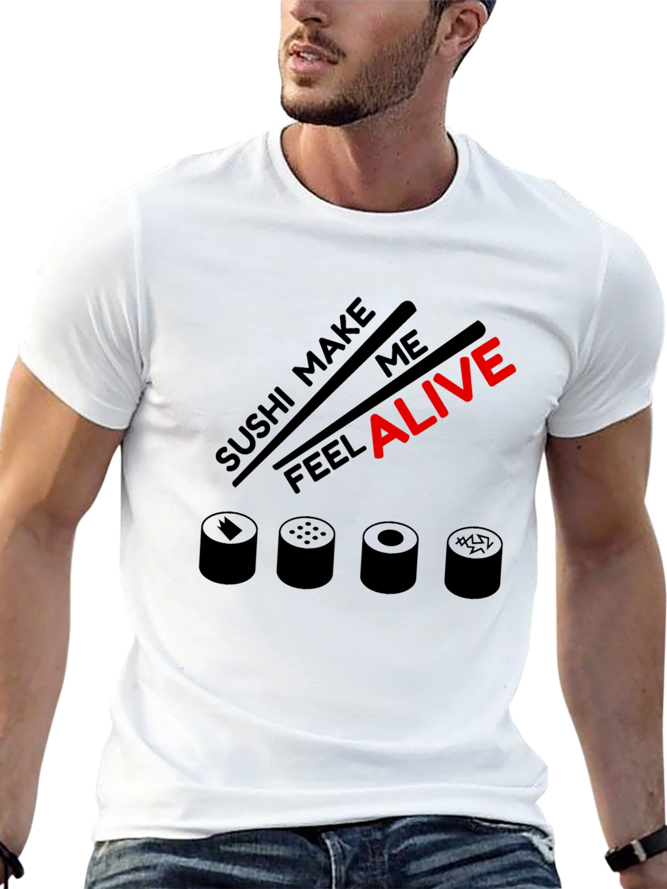 Sushi Lover Graphic Tee - Make Me Feel Alive
