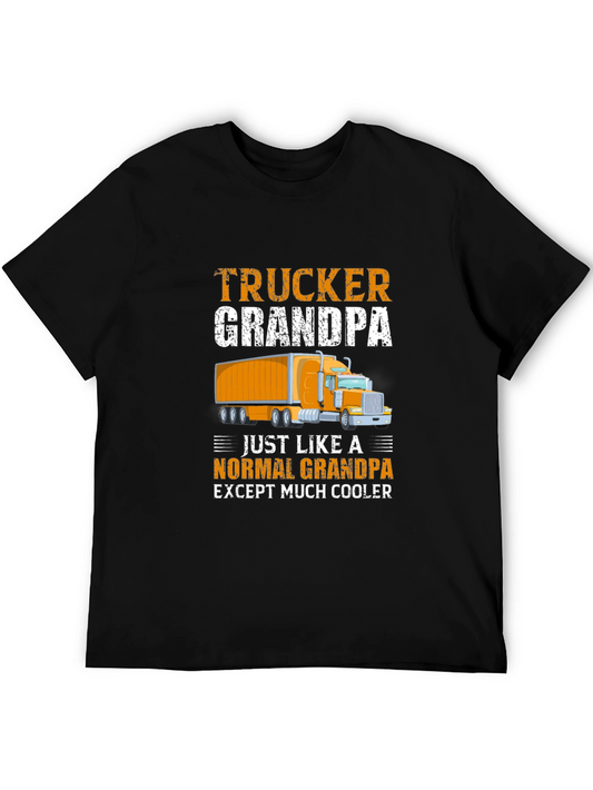 Trucker Grandpa T-Shirt: Cool Grandfather Gift