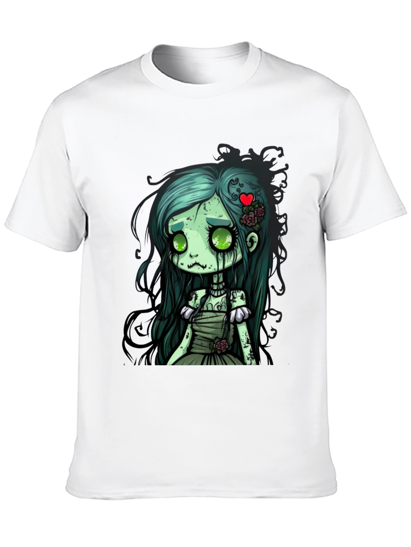 Zombie Girl Graphic Tee - Spooky Cute Style