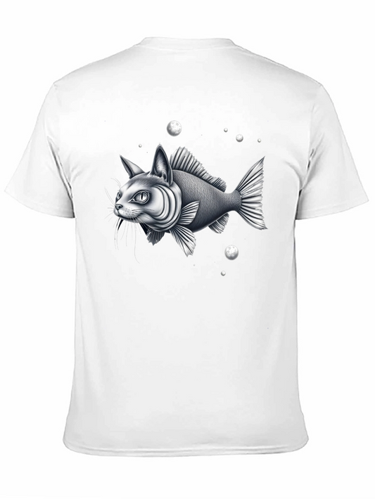 Surreal Catfish Graphic Tee - Unique Design