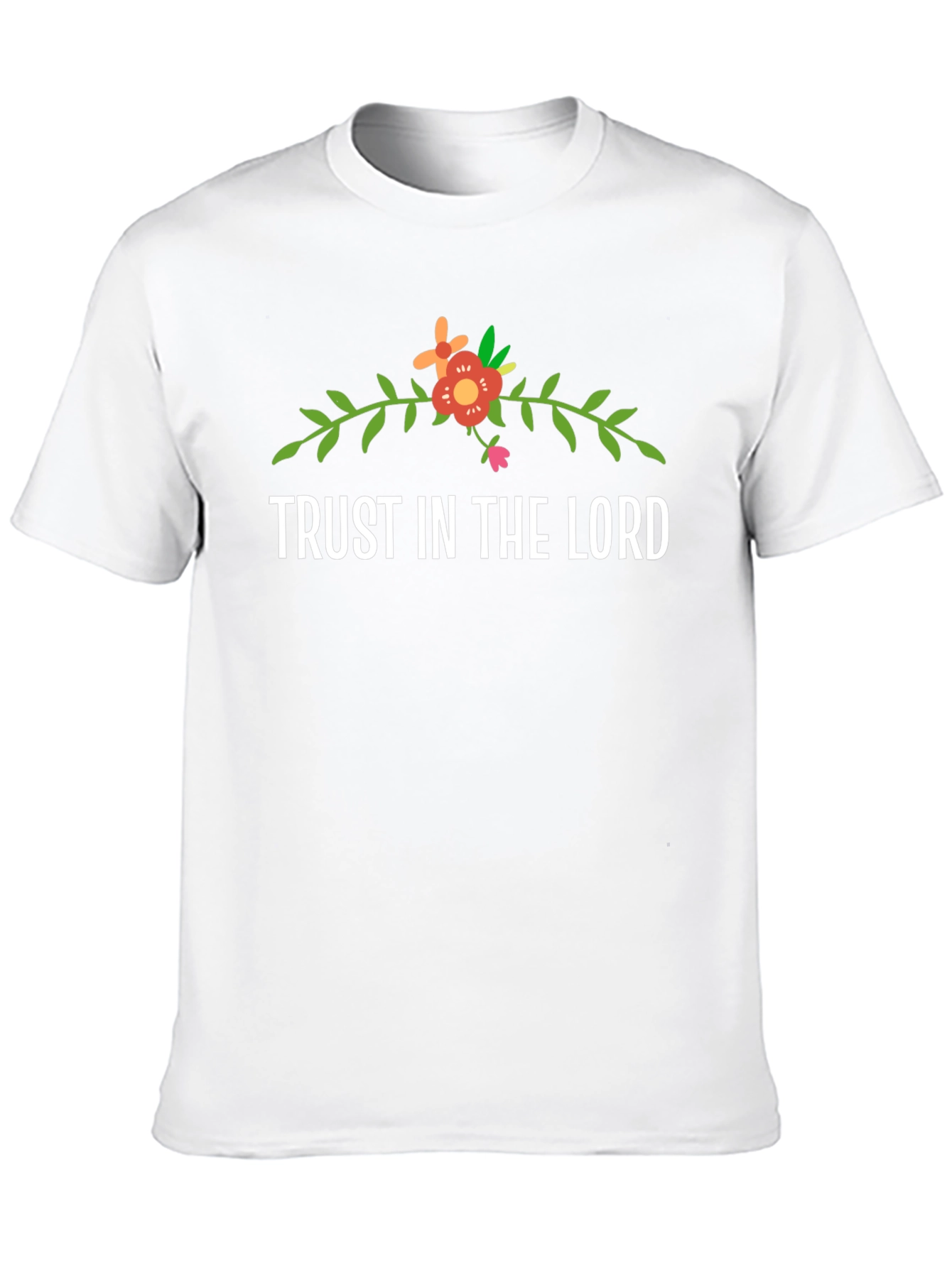 Trust In The Lord Floral Graphic Tee