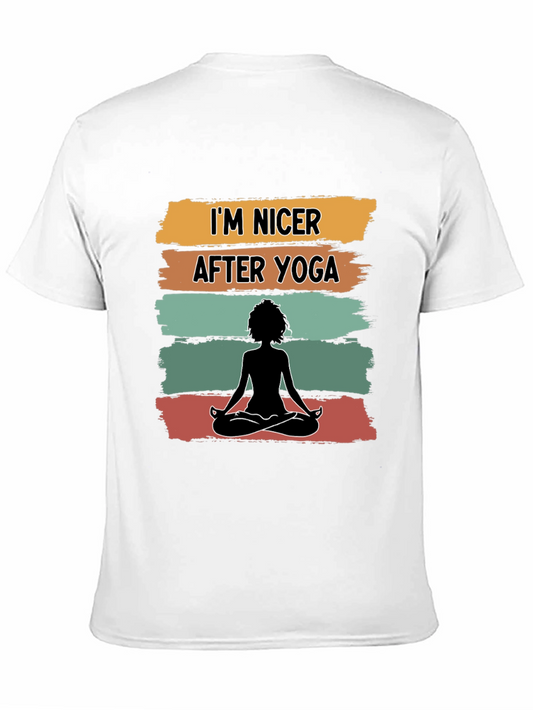 Yoga Lovers Tee: Im Nicer After Yoga