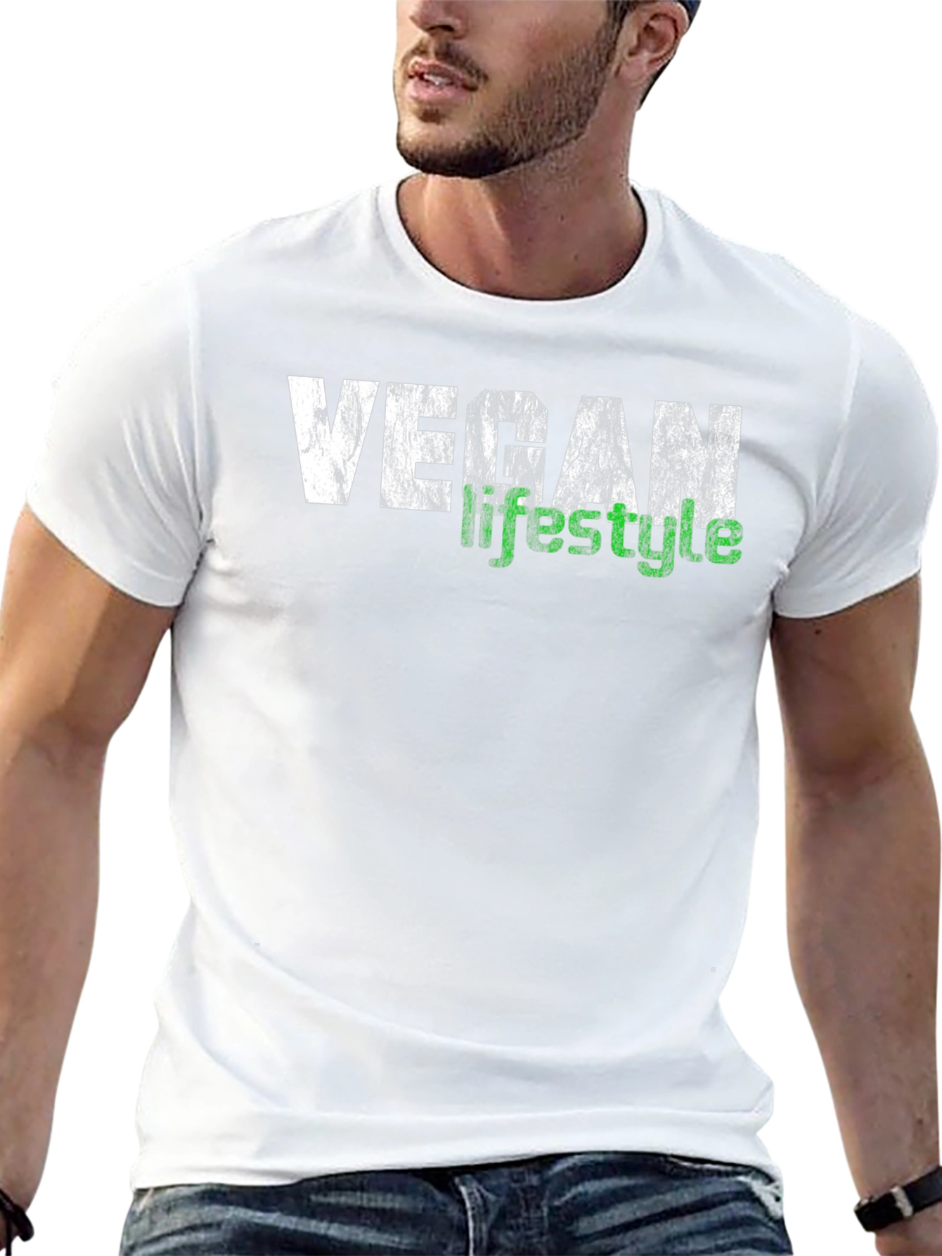 Vegan Lifestyle T-Shirt - Black Graphic Tee