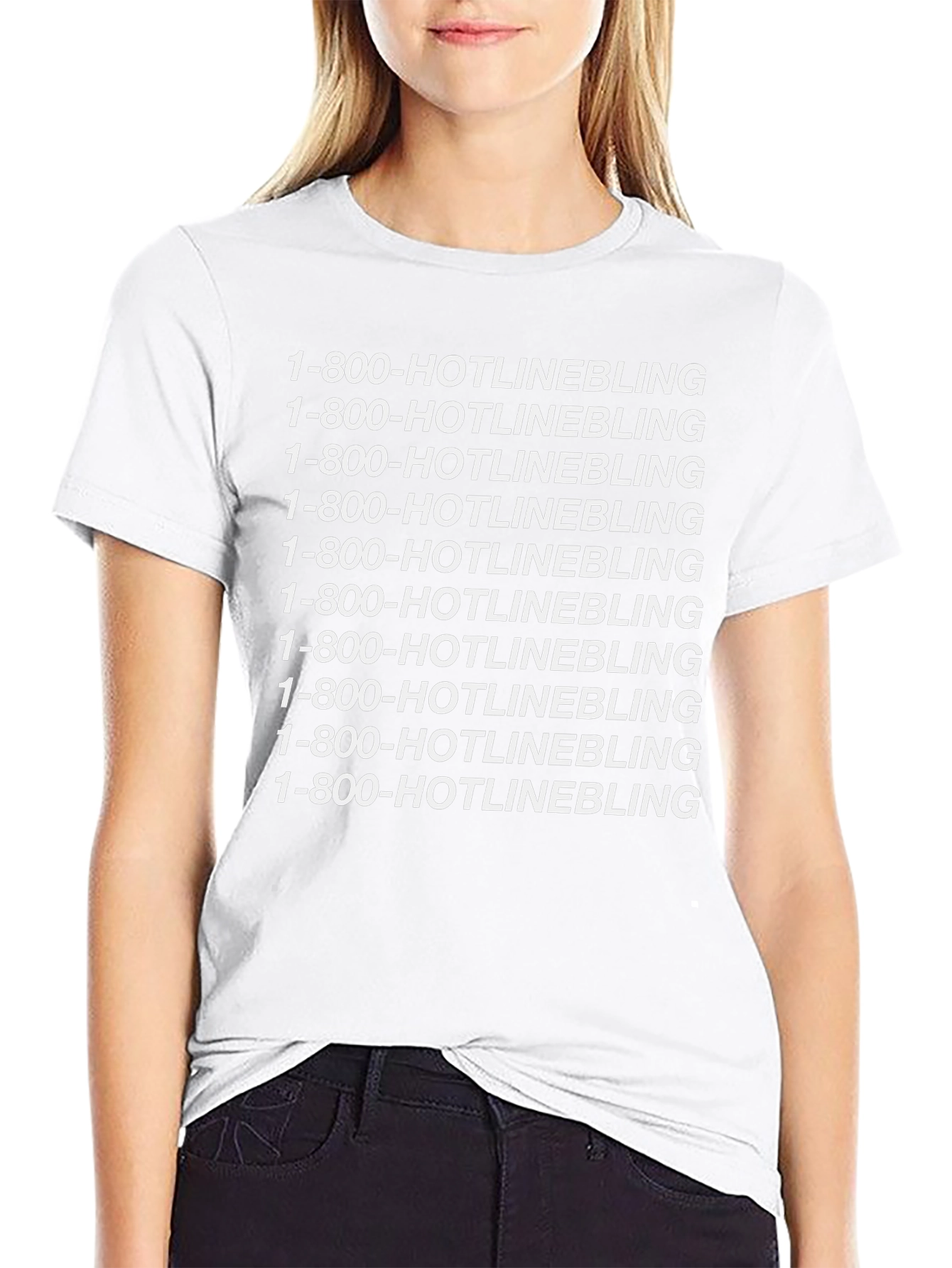 1-800-HOTLINEBLING Graphic Tee - Trendy Design