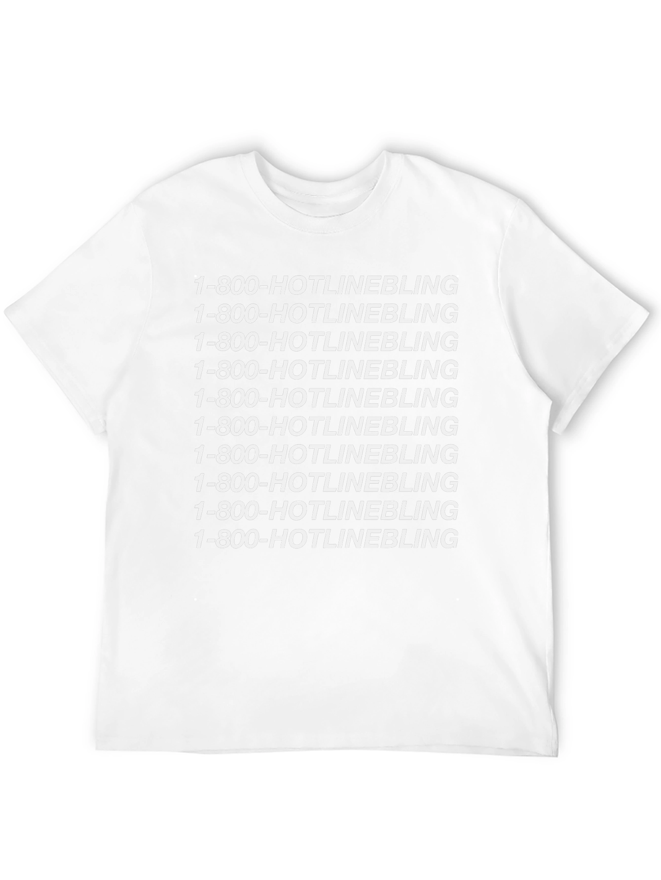 1-800-HOTLINEBLING Graphic Tee - Trendy Design