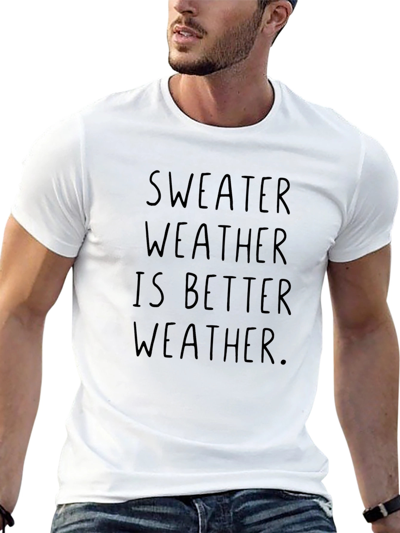 Sweater Weather Graphic Tee - Comfy Casual Style