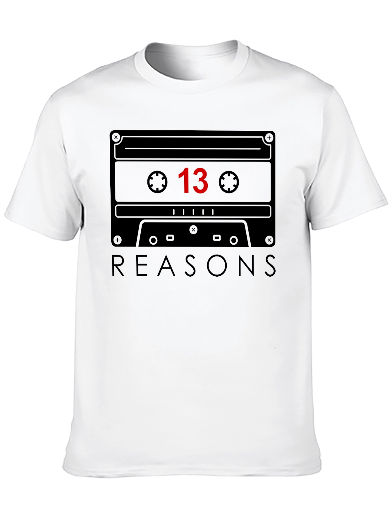 13 Reasons Why Cassette Tape Graphic Tee