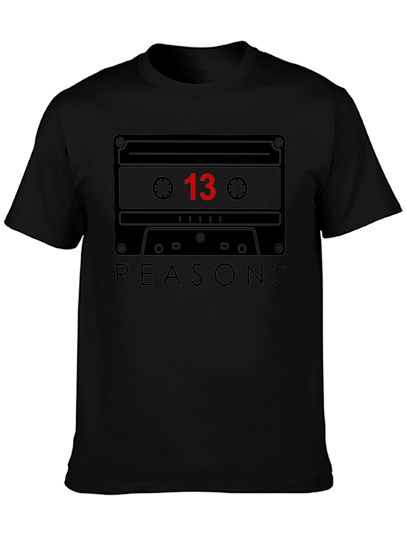13 Reasons Why Cassette Tape Graphic Tee