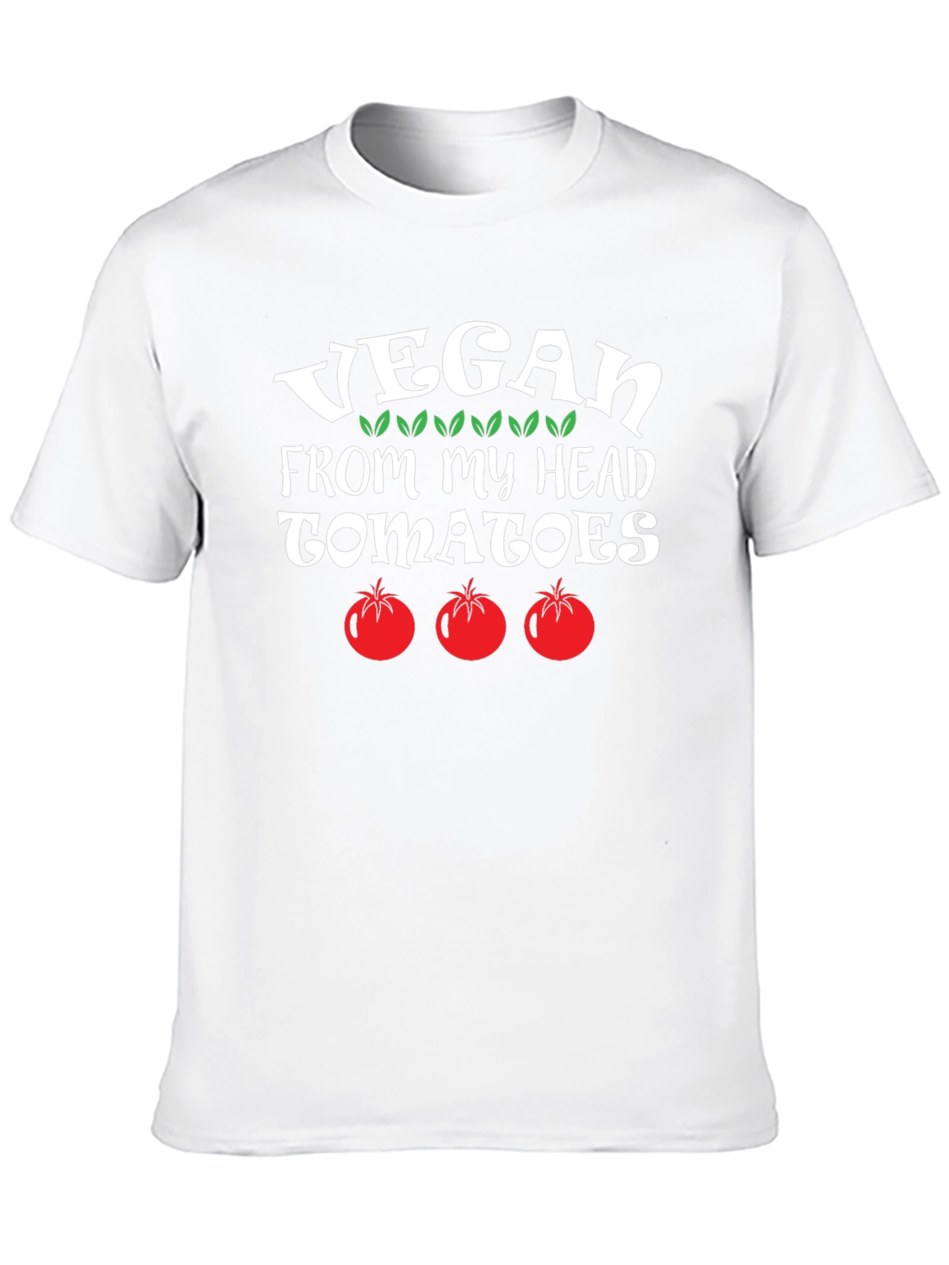 Vegan From My Head Tomatoes Graphic Tee