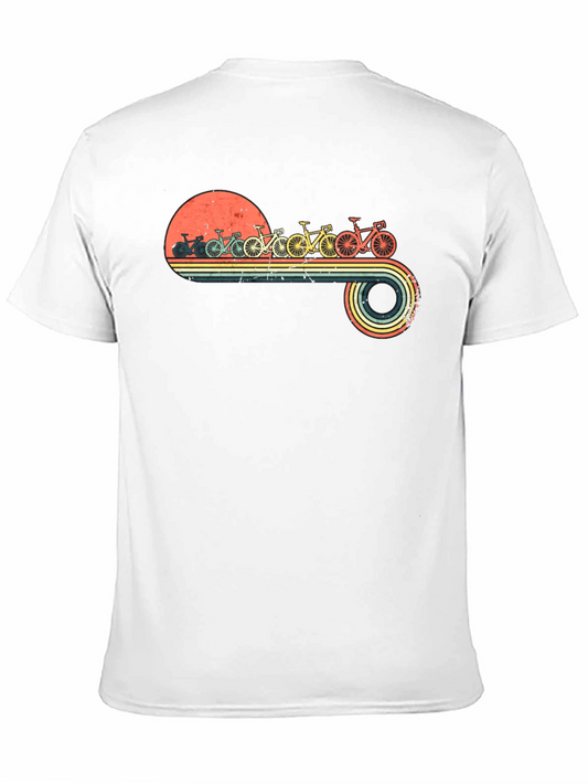 Vintage Bikes Graphic T-Shirt - Retro Cycling Tee