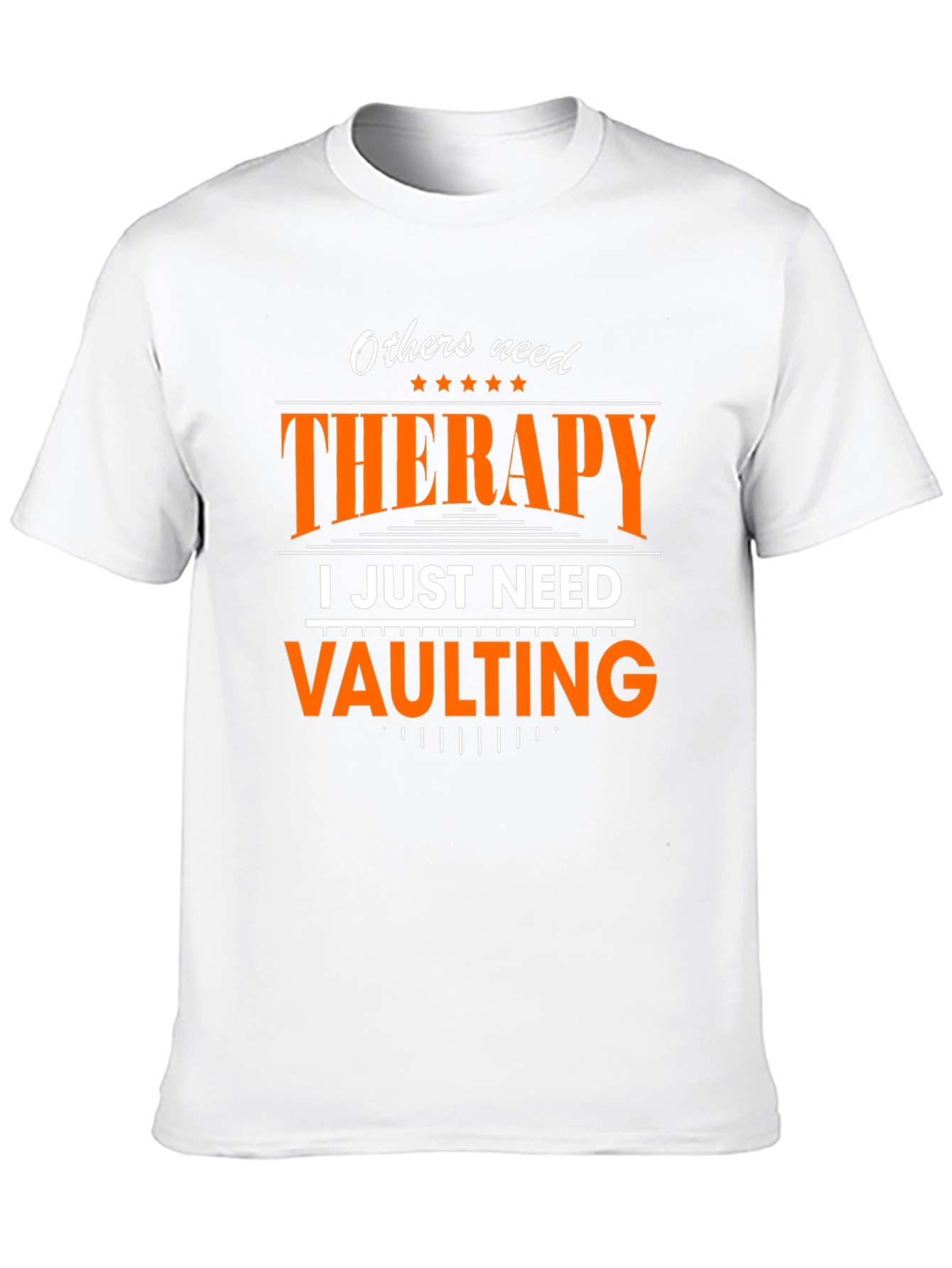Vaulting Therapy Graphic Tee - Athlete Humor T-Shirt